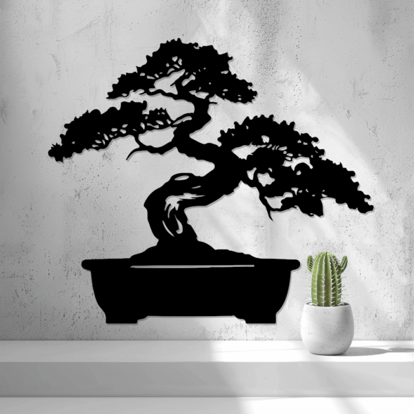 2D Bonsai Wall Art