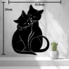 2D Loving Cats Wall Art - Image 3