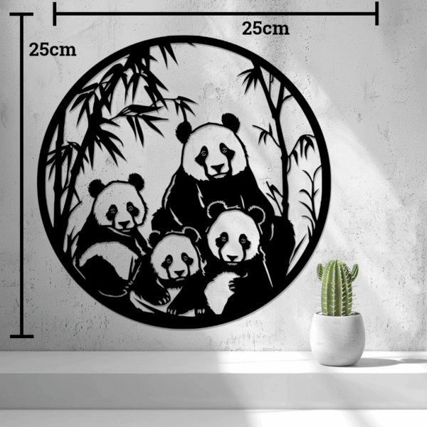 2D Pandas Wall Art - Image 3